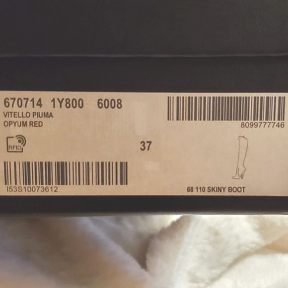 Saint Laurent Boots Oyum red - Picture 5 of 9